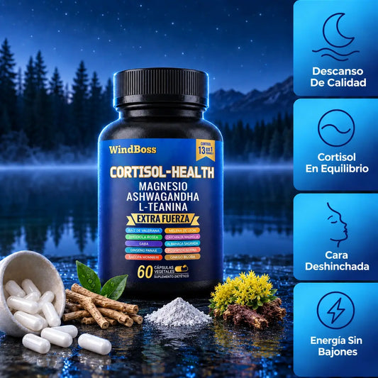 CORTISOL HEALTH - Suplemento Regulador de Cortisol